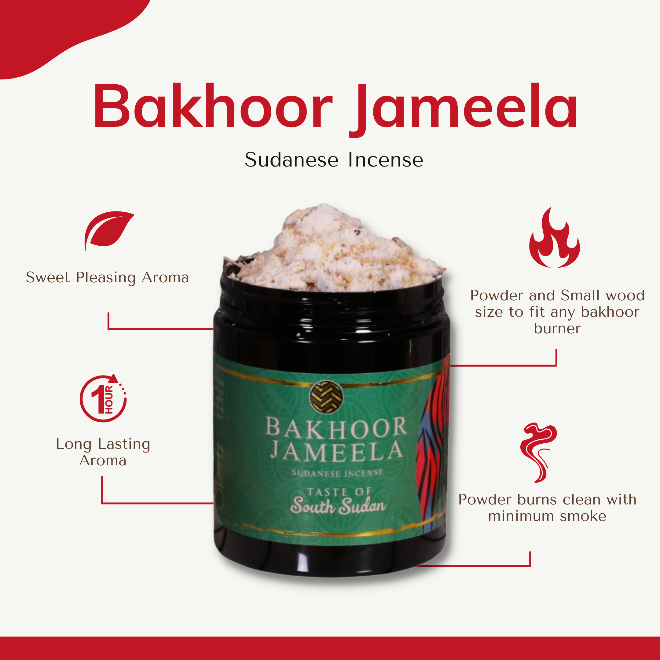 Bakhoor Jameela Sudanese Incense | Taste of South Sudan