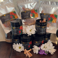 Taste of South Sudan Bakhoor Anfar pouch and jars incense home fragrance Sudanese Bakhoor of South Sudan 