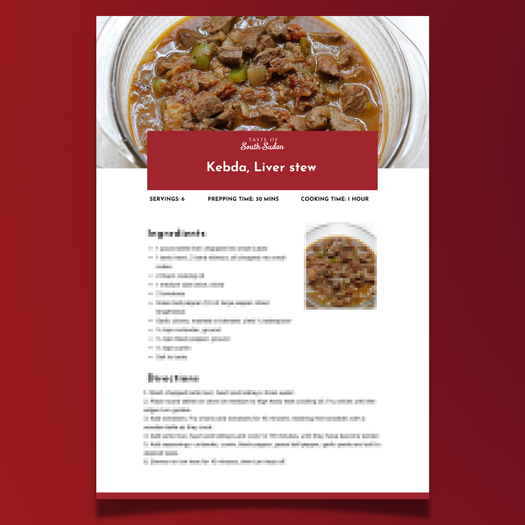Kebda, Liver Stew Digital Recipe